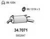 OPEL 852307 End Silencer